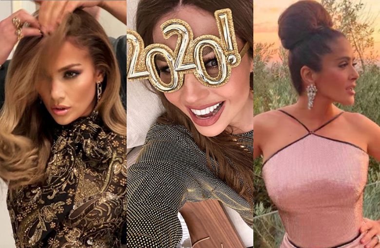 Jennifer Lopez, Salma Hayek, Thalia: así recibieron el Año Nuevo los famosos