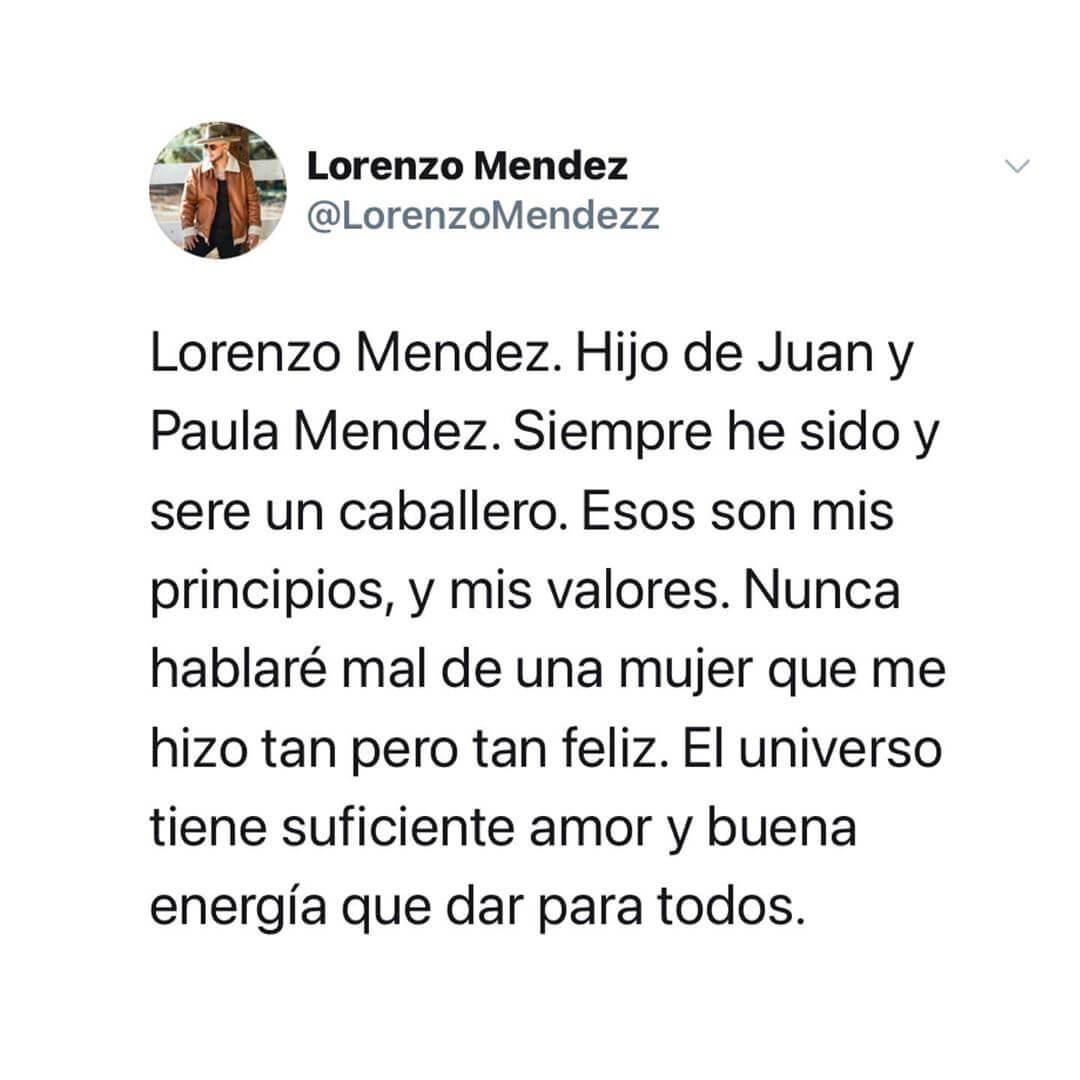 Lorenzo Méndez reacciona ante el escándalo que involucra a Chiquis Rivera