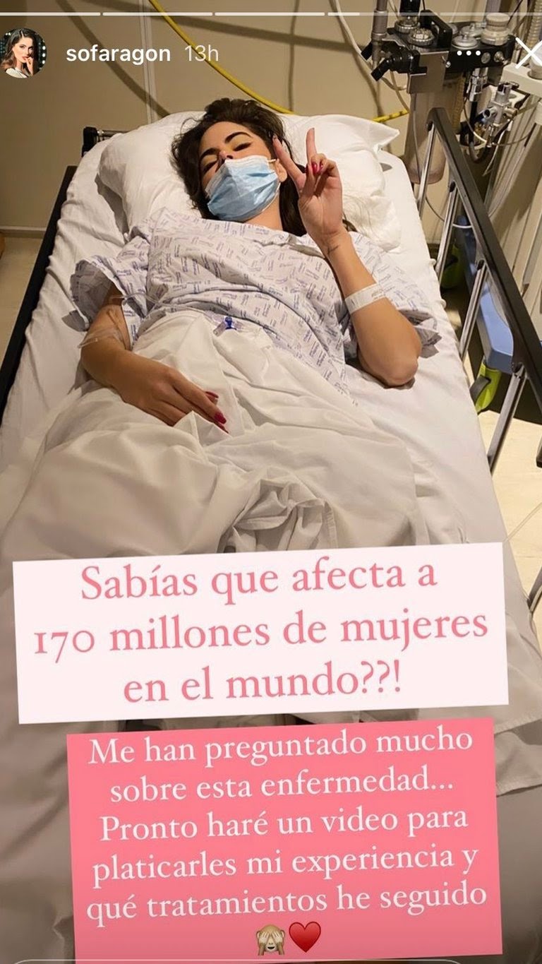 ¿Por qué Sofía Aragón está hospitalizada?