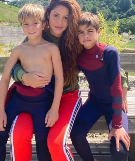 Shakira y sus hijos