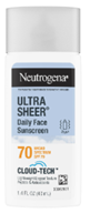 Ultra Sheer Daily Face Sunscreen SPF 70 de Neutrogena