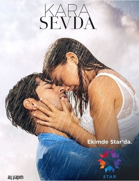 Póster oficial de Kara Sevda, protagonizada por Burak Özçivit