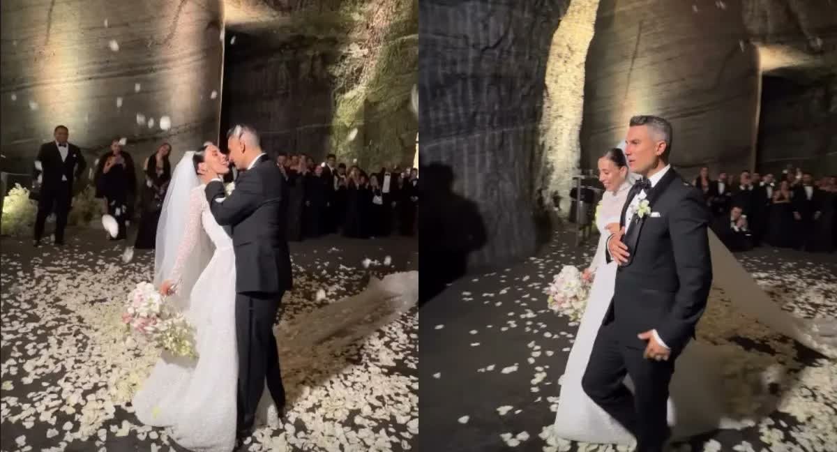Luisa Fernanda W y Pipe Bueno después del sí en su boda