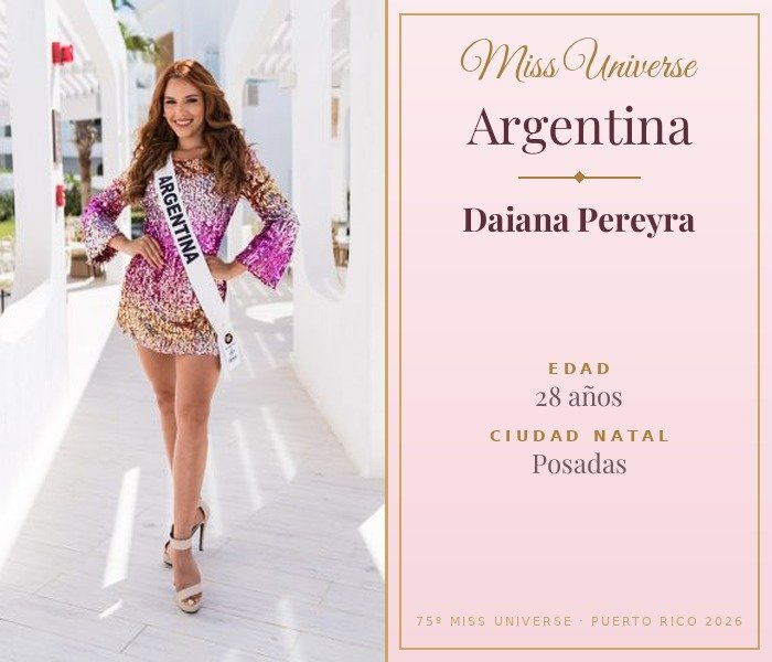 Miss Universe Argentina 2026 — Daiana Pereyra