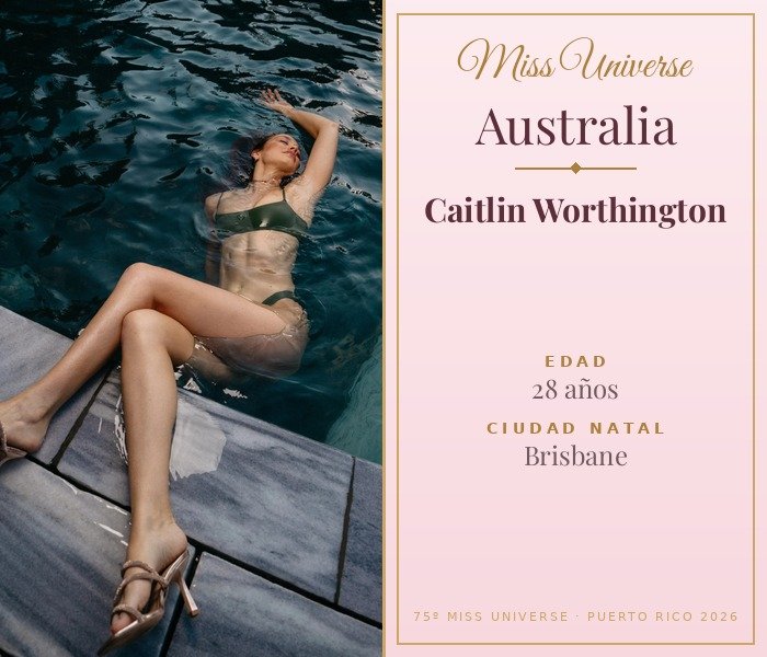 Miss Universe Australia 2026 — Caitlin Worthington