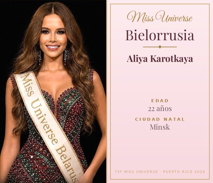 Miss Universe Bielorrusia 2026 — Aliya Karotkaya