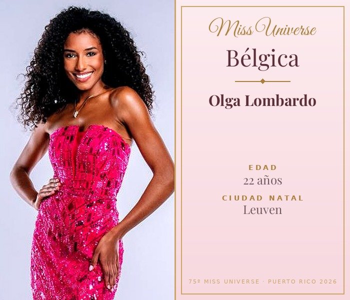 Miss Universe Bélgica 2026 — Olga Lombardo
