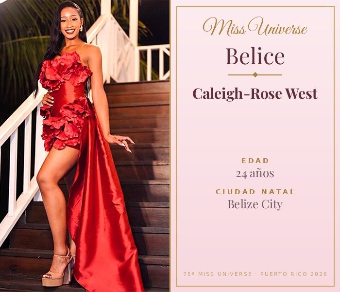 Miss Universe Belice 2026 — Caleigh-Rose West