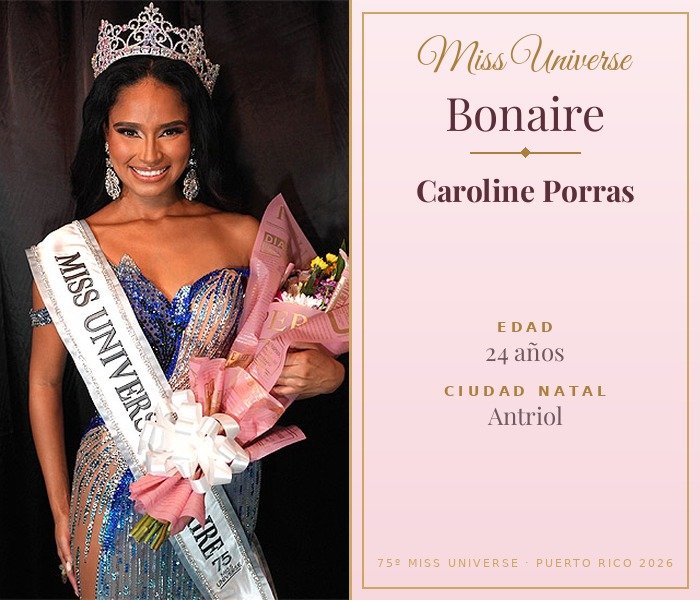 Miss Universe Bonaire 2026 — Caroline Porras