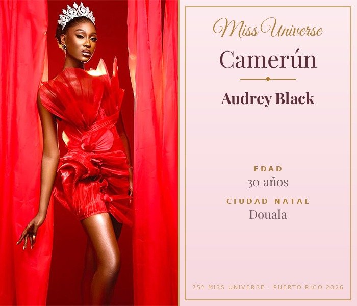 Miss Universe Camerún 2026 — Audrey Black