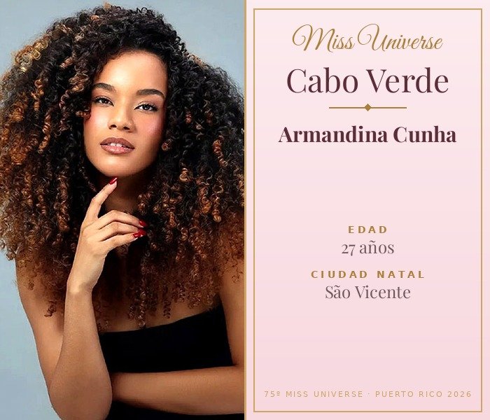 Miss Universe Cabo Verde 2026 — Armandina Cunha