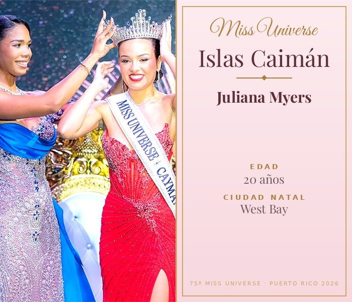 Miss Universe Islas Caimán 2026 — Juliana Myers