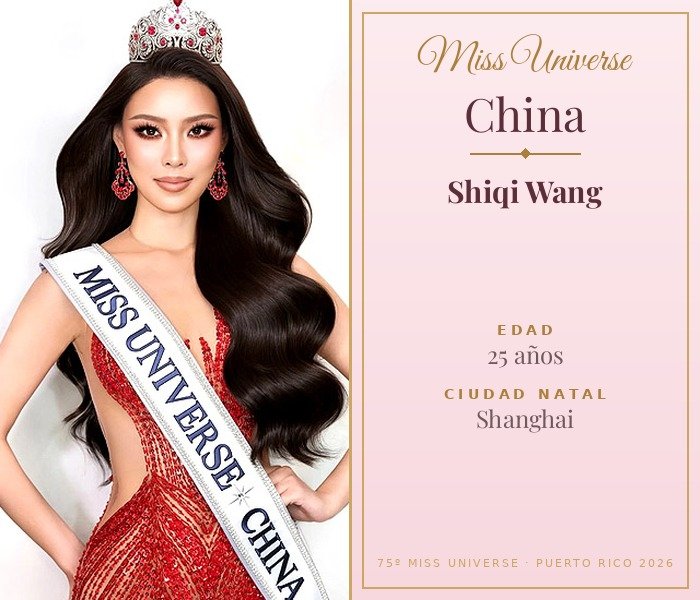 Miss Universe China 2026 — Shiqi Wang