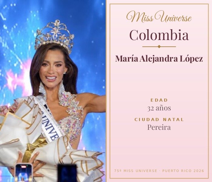 Miss Universe Colombia 2026 — María Alejandra López
