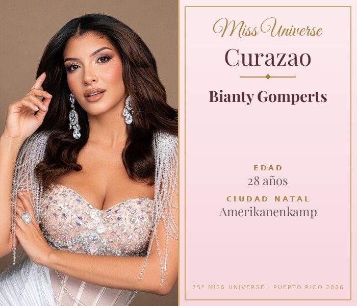 Miss Universe Curazao 2026 — Bianty Gomperts
