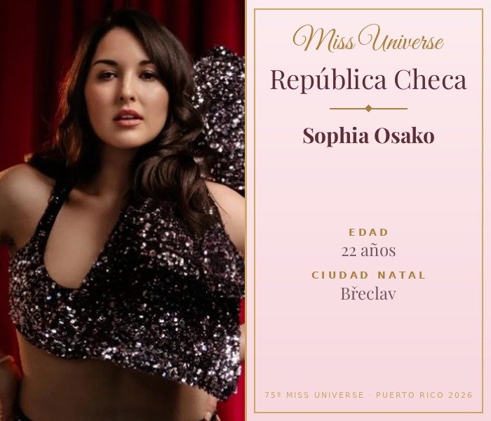 Miss Universe República Checa 2026 — Sophia Osako