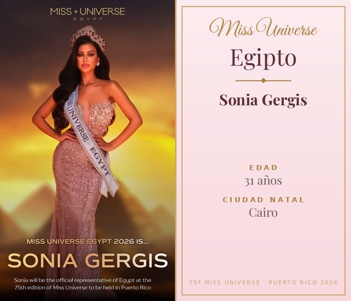 Miss Universe Egipto 2026 — Sonia Gergis