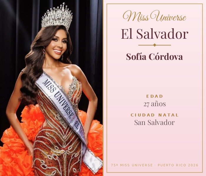 Miss Universe El Salvador 2026 — Sofía Córdova