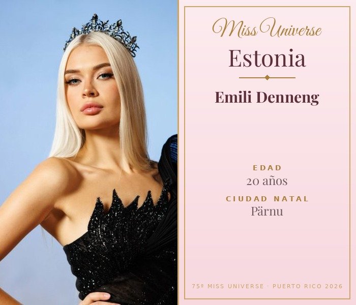 Miss Universe Estonia 2026 — Emili Denneng