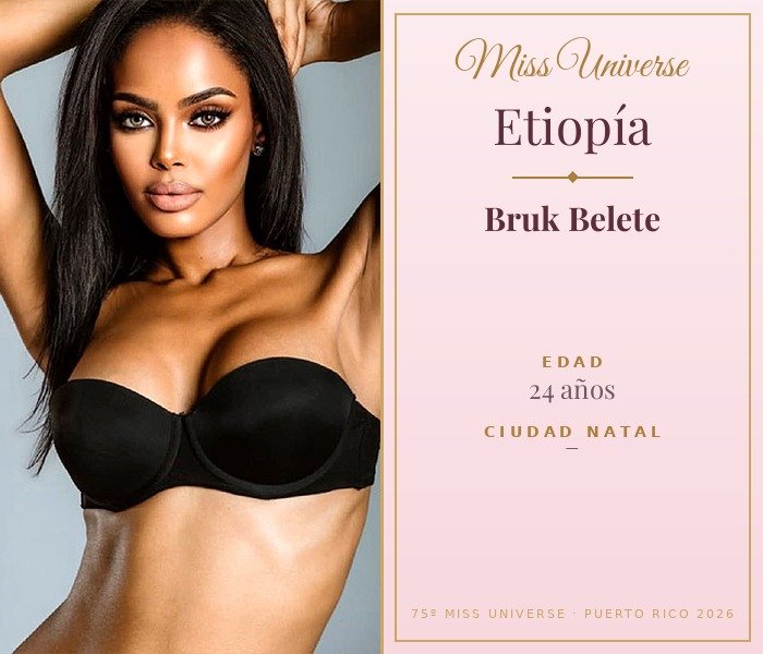 Miss Universe Etiopía 2026 — Bruk Belete