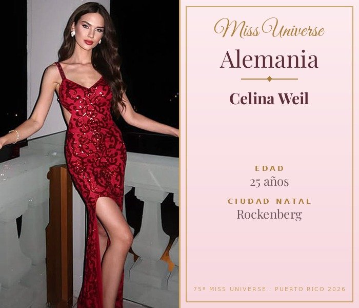 Miss Universe Alemania 2026 — Celina Weil