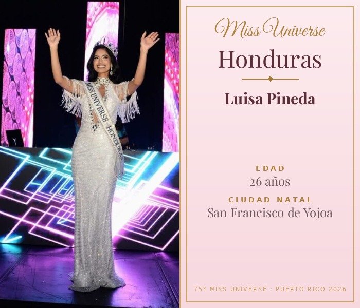 Miss Universe Honduras 2026 — Luisa Pineda