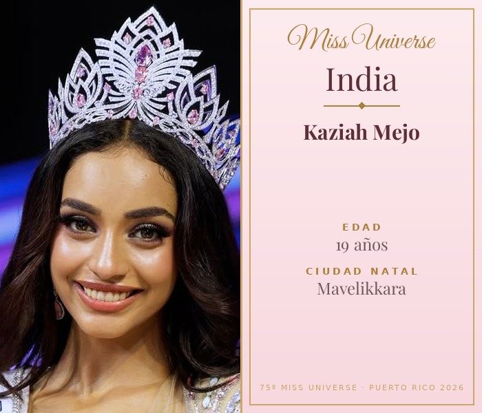 Miss Universe India 2026 — Kaziah Mejo
