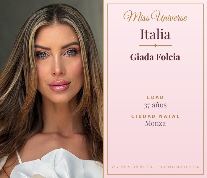 Miss Universe Italia 2026 — Giada Folcia