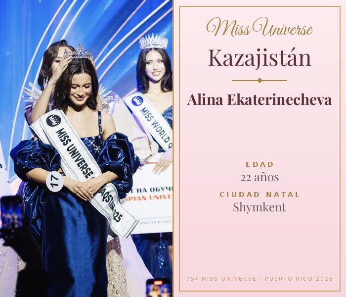 Miss Universe Kazajistán 2026 — Alina Ekaterinecheva