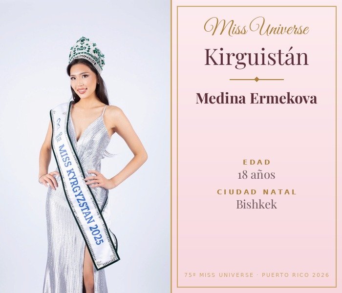 Miss Universe Kirguistán 2026 — Medina Ermekova