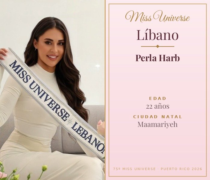 Miss Universe Líbano 2026 — Perla Harb