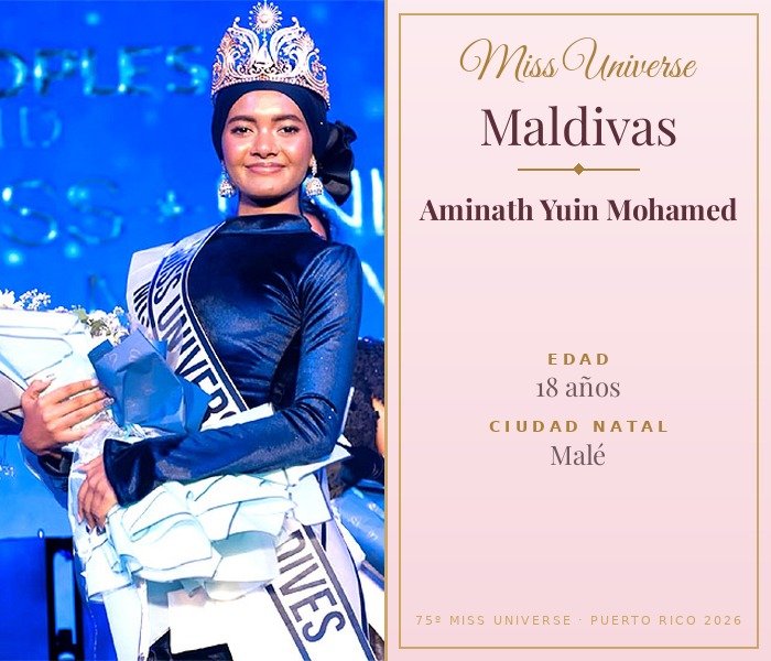 Miss Universe Maldivas 2026 — Aminath Yuin Mohamed