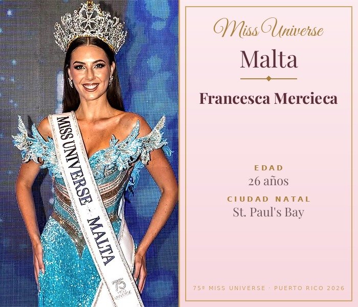 Miss Universe Malta 2026 — Francesca Mercieca