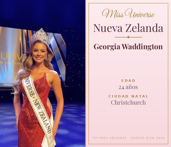 Miss Universe Nueva Zelanda 2026 — Georgia Waddington