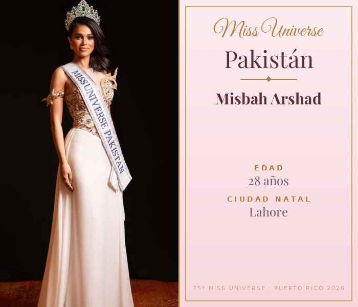 Miss Universe Pakistán 2026 — Misbah Arshad