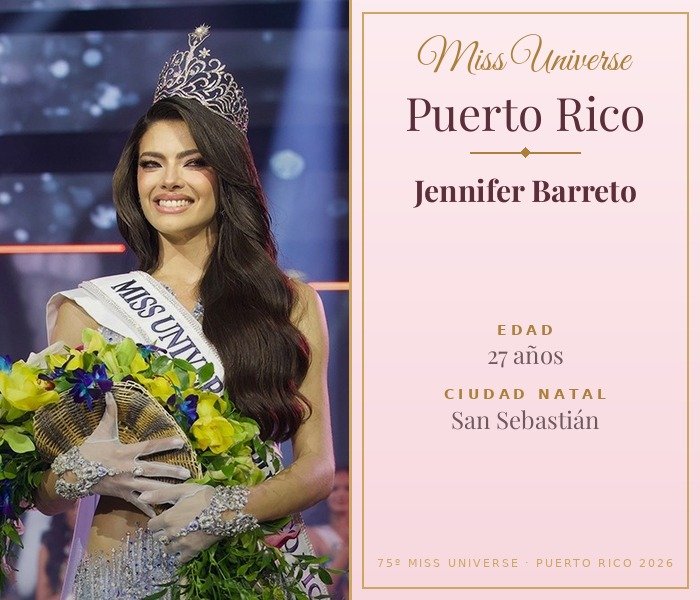 Miss Universe Puerto Rico 2026 — Jennifer Barreto