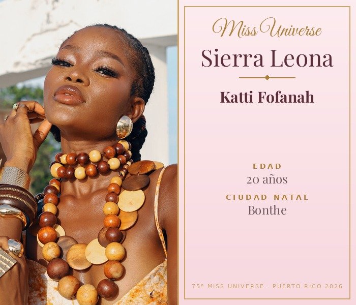 Miss Universe Sierra Leona 2026 — Katti Fofanah