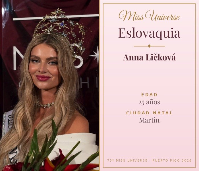 Miss Universe Eslovaquia 2026 — Anna Ličková