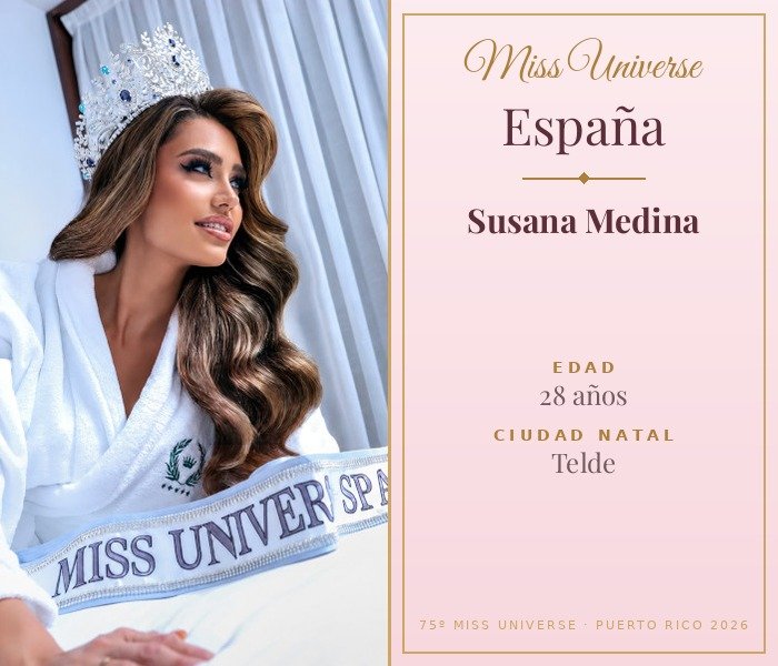Miss Universe España 2026 — Susana Medina