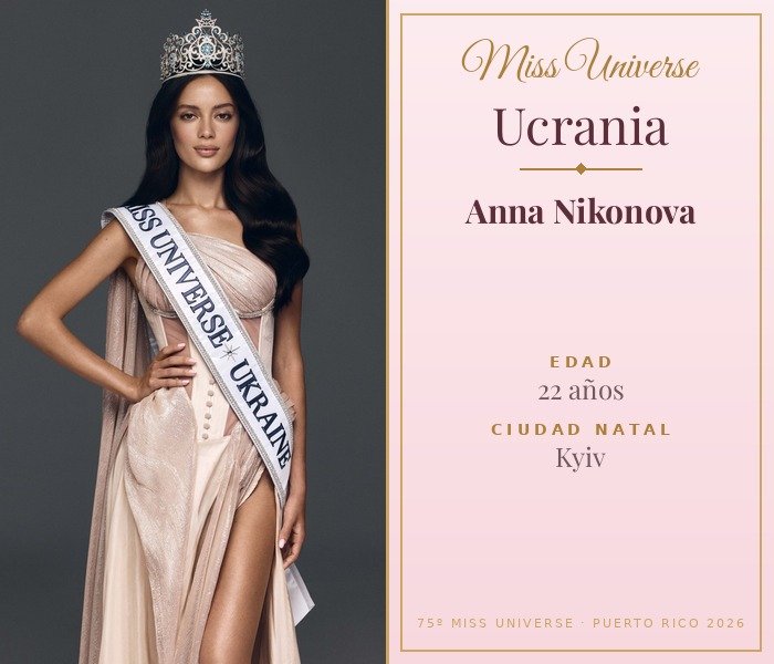 Miss Universe Ucrania 2026 — Anna Nikonova