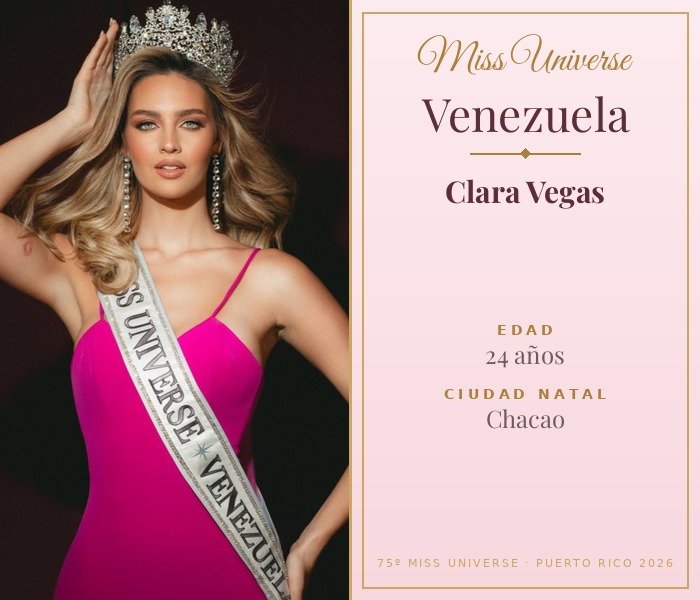 Miss Universe Venezuela 2026 — Clara Vegas