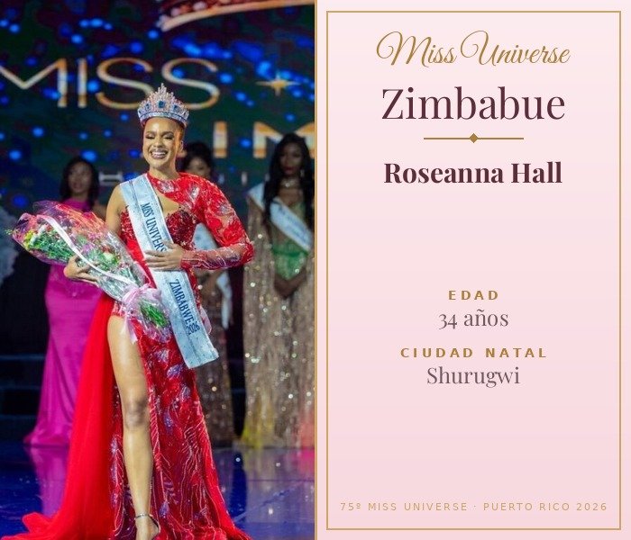 Miss Universe Zimbabue 2026 — Roseanna Hall